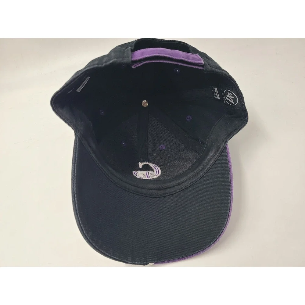 Kids Colorado Rockies 47 Brand Adjustable Hat Cap Cotton Boys‎ MLB Purple Black